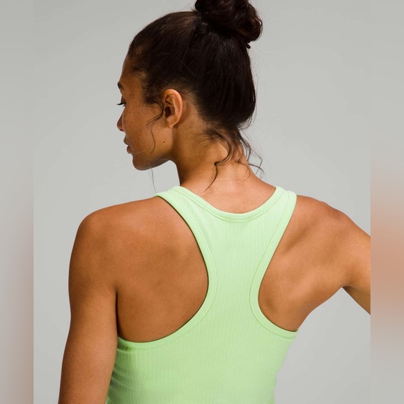 lululemon athletica Neon Green Ribbed Racerback Tank - Picture 5 of 9